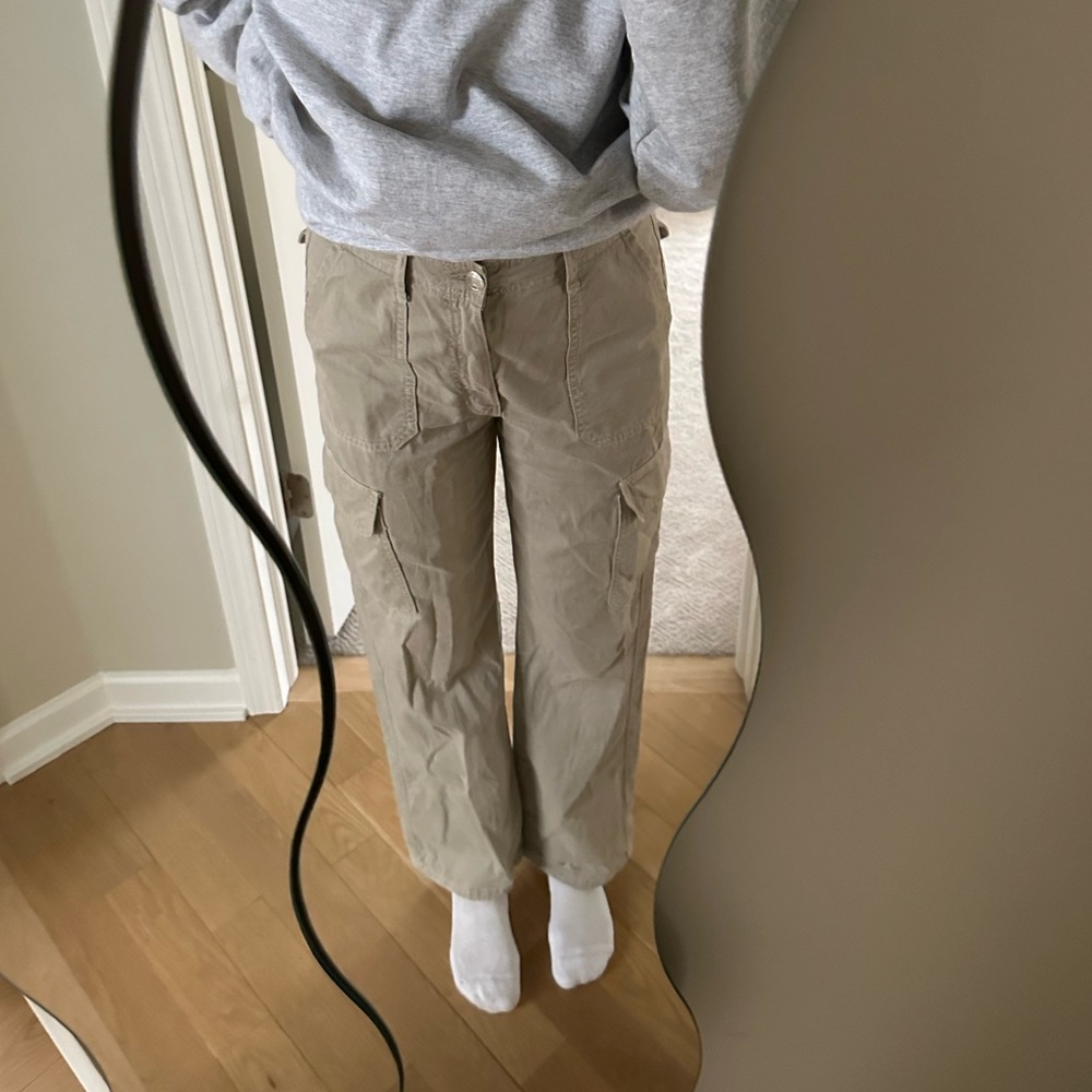 Selling Zara cargo pants, size 27. Clean, only worn a few times. Too big on me!
